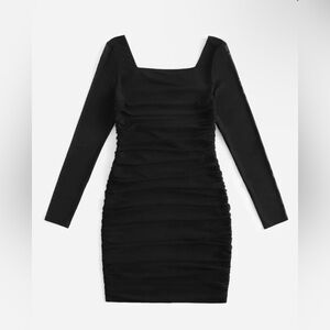 SHEIN Teen Girls 10-11Y Black Dress